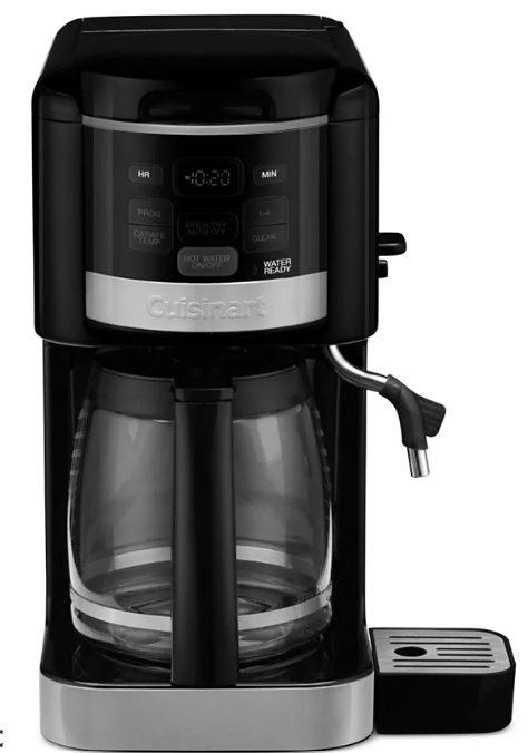 Cuisinart Coffee Plus 12-Cup Programmable Coffeemaker + Hot Water Spout