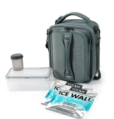 Titan Deep Freeze Fridge Cold Expandable Lunch Pack - | Includes 2X 250g High Performance Ice Walls | Insulated Horizontal Design