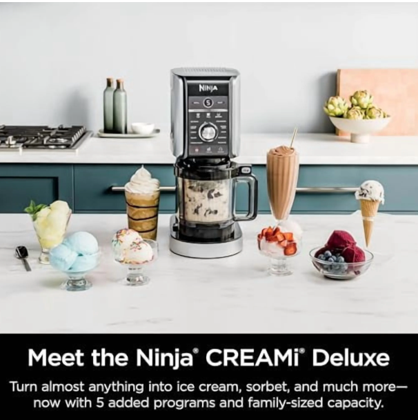 Ninja CREAMi Deluxe 11-in-1 Ice Cream and Frozen Treat Maker