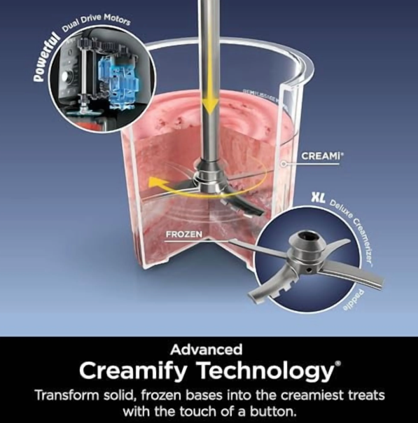 Ninja CREAMi Deluxe 11-in-1 Ice Cream and Frozen Treat Maker